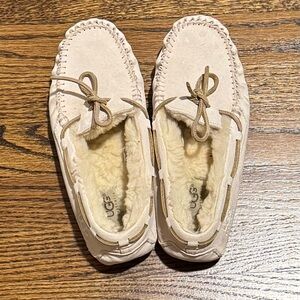 UGG Women's Pale Pink Moccasin Slippers